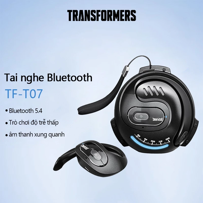 Tai NgheTransformers TF-T07 không dây HIFI Chất Lượng Âm Thanh Cảm Ứng Thông Minh Bluetooth Chống Thấm Nước 5.4