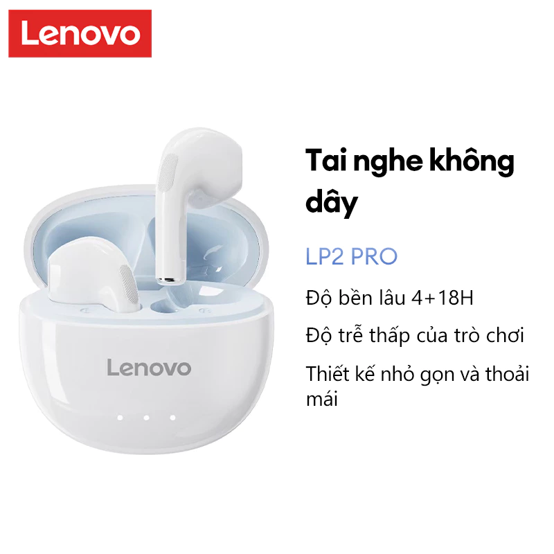Tai Nghe Bluetooth Lenovo LP2 Pro HIFI Stereo Giảm Tiếng Ồn Thông Minh Pin Dung Lượng Lớn