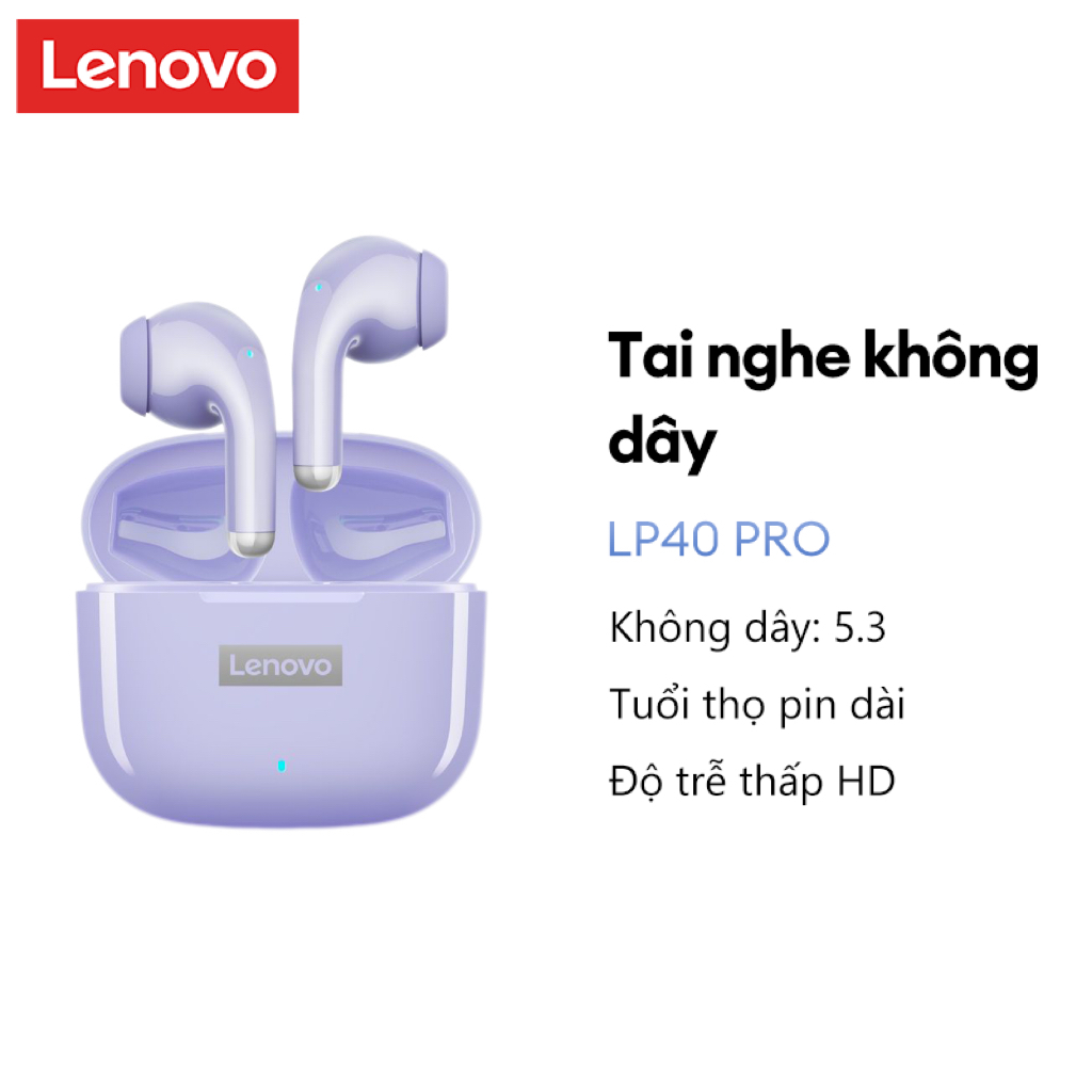 Tai nghe Lenovo LP40 ProTWS Tai nghe Bluetooth Tai nghe thể thao không dây…
