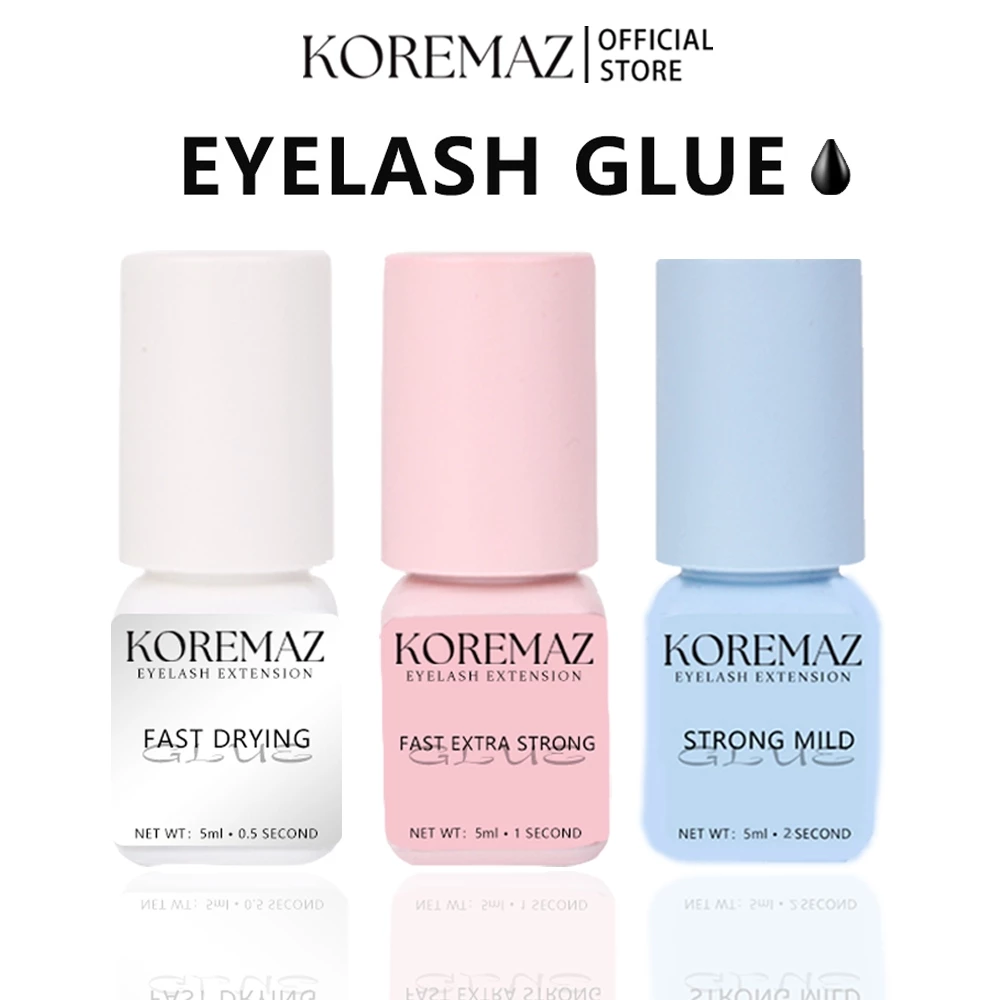 Keo dán mi giả KOREMAZ 5ml nhanh khô trong 1 giây ít mùi chuyên nghiệp