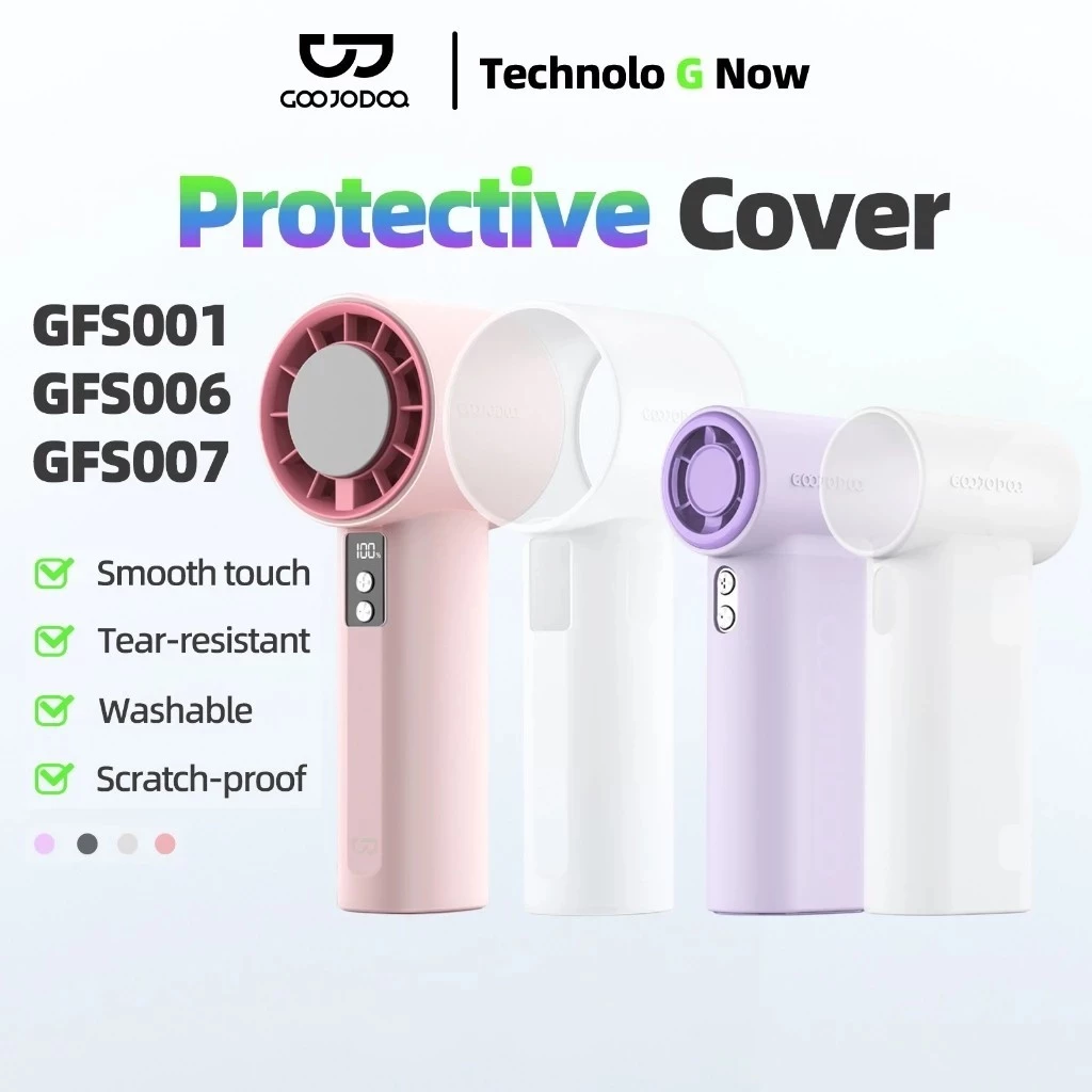 GOOJODOQ GFS001/006/007 Vỏ bảo vệ quạt mini Vỏ bảo vệ silicon có thể giặt được Turbo Jet tốc độ cao