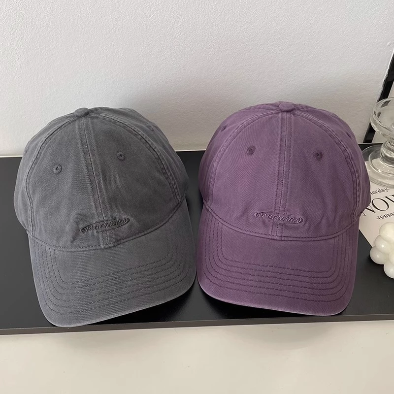 Phiên Bản Hàn Quốc Thêu Chữ Mở Rộng Vành Mũ Bóng Chày Unisex Thời Trang Thường Ngày Phù Hợp Với Hợp Thời Trang Mềm Top Cap