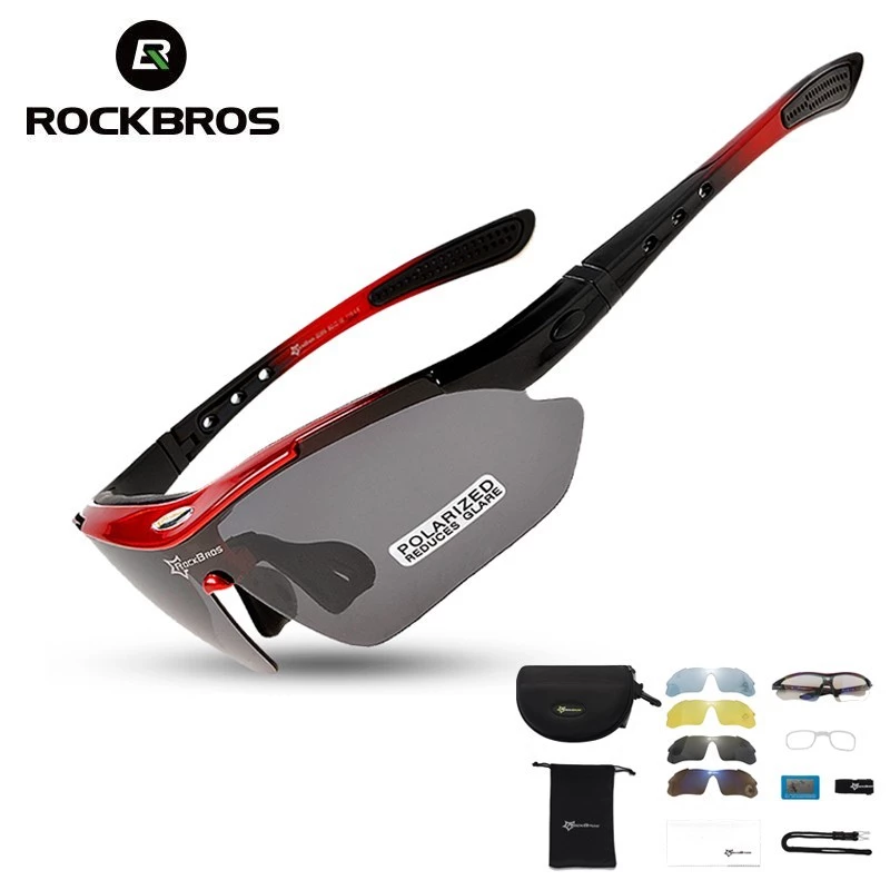 【Giao hàng 3 ngày】ROCKBROS Kính Mát Thể Thao chống tia cực tím 5 Trong 1 Chất Lượng Cao Tròng Cao Cấp Cho Nam Nữ