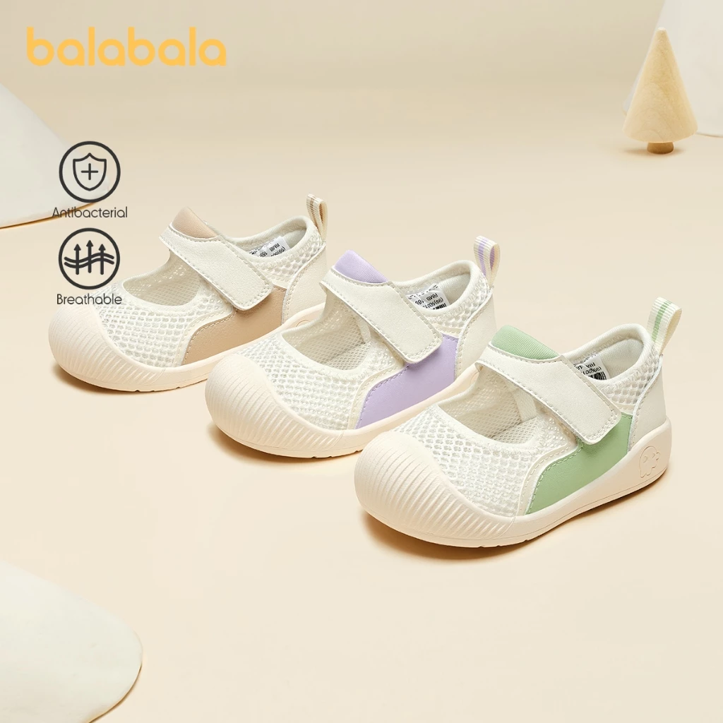 Balabala Trẻ Em Giày Tập Đi Cho Bé Xăng đan Trẻ Em Giày Trẻ Sơ Sinh 2025 Mùa Hè Mới Chống Trơn Trượt Lưới Thoáng Khí