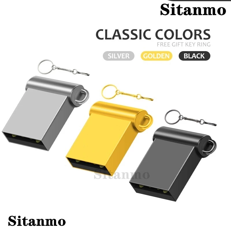 1TB 2TB Mini USB Flash Ổ Đĩa Chống Thấm Nước Chống Sốc Thẻ Nhớ Pendrive 128 64 32 16 8 1GB Lưu Trữ Di Động Dính