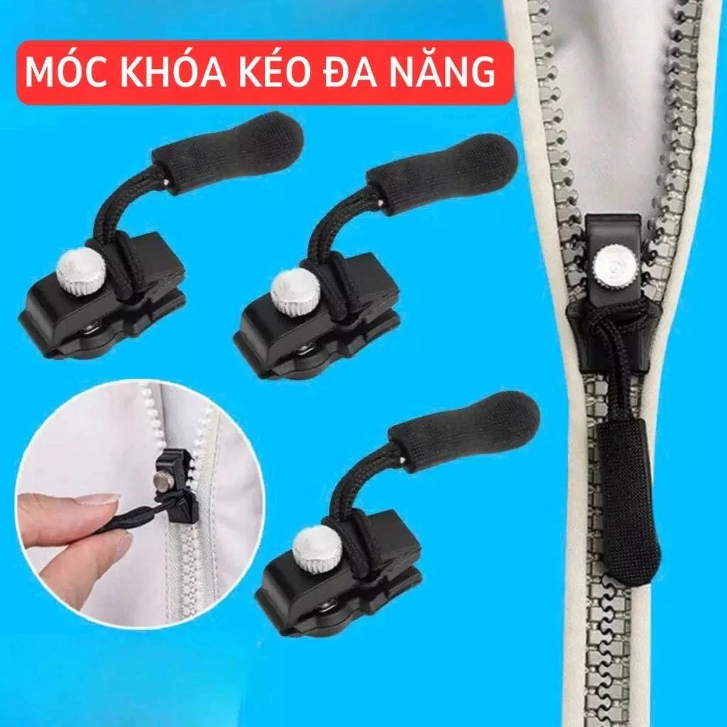 ⚡CM⚡Khóa kéo thay thế đa năng 3 kích cỡ phù hợp với mọi loại dây khóa