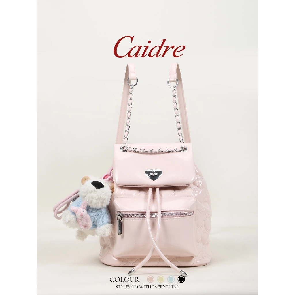 Ba lô Caidre Nữ đi lại Dây xích Ba lô đeo vai Túi xô