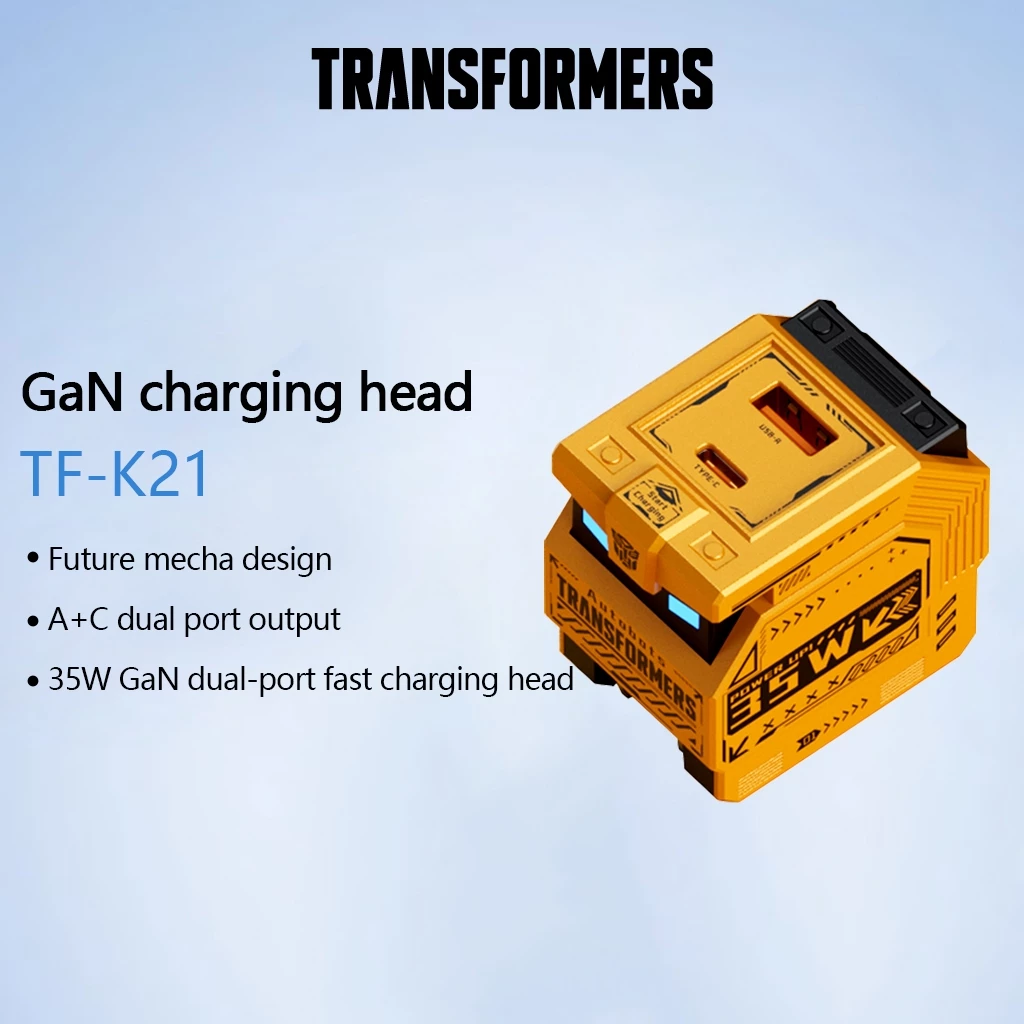 Transformers TF-K21 35W PD Đầu sạc cổng kép nhanh USB Type C 16 Pro Max 15 / 14 / 13 / 11 12 Mini 12 Pro 12 Pro Max