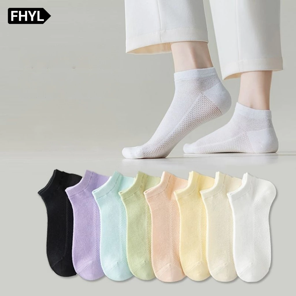 【Hà Nội】 FHYL Vớ Lưới Cổ Ngắn Thoáng Khí Thấm Hút Mồ Hôi Năng Động Cho Nữ