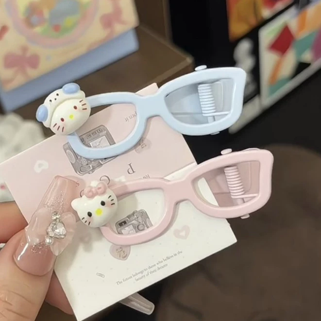 💕Dreamy💕Kính HelloKitty Dễ Thương Kẹp Tóc Nhỏ Bé Gái Trán Nổ Kẹp Phụ Kiện Tóc Thời Trang.