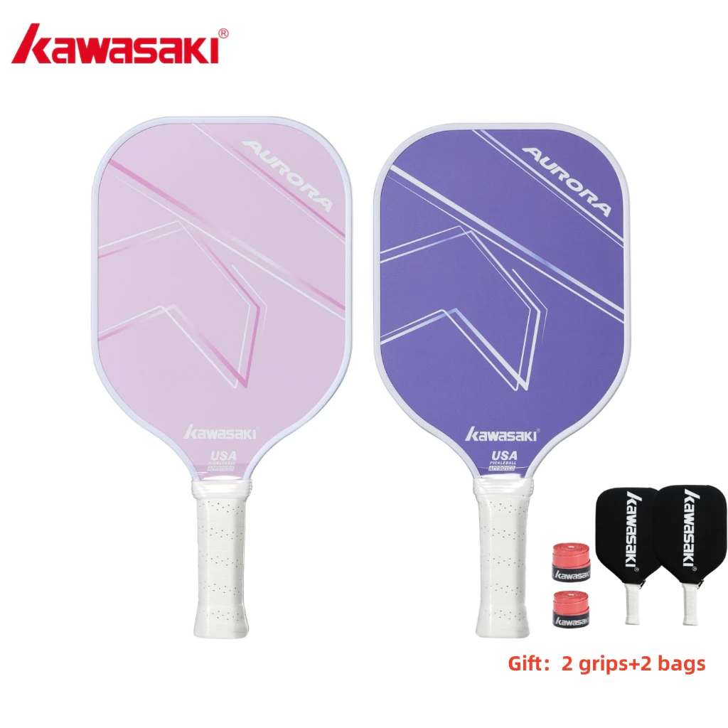 Kawasaki 2 Chiếc Pickleball Mái Chèo GALAXY & AURORA 220g Sợi Thủy Tinh Pickle Vợt Dành Cho Người Mới Bắt Đầu Tấn Công
