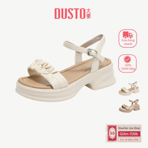 DUSTO Giày Sandal Nữ Đế Dày Tăng Chiều Cao Giày Nữ DW25X1206A