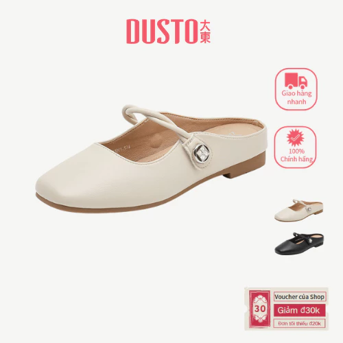 DUSTO Giày Muller Giày Đế Bằng Dép Nữ DW25X1250A