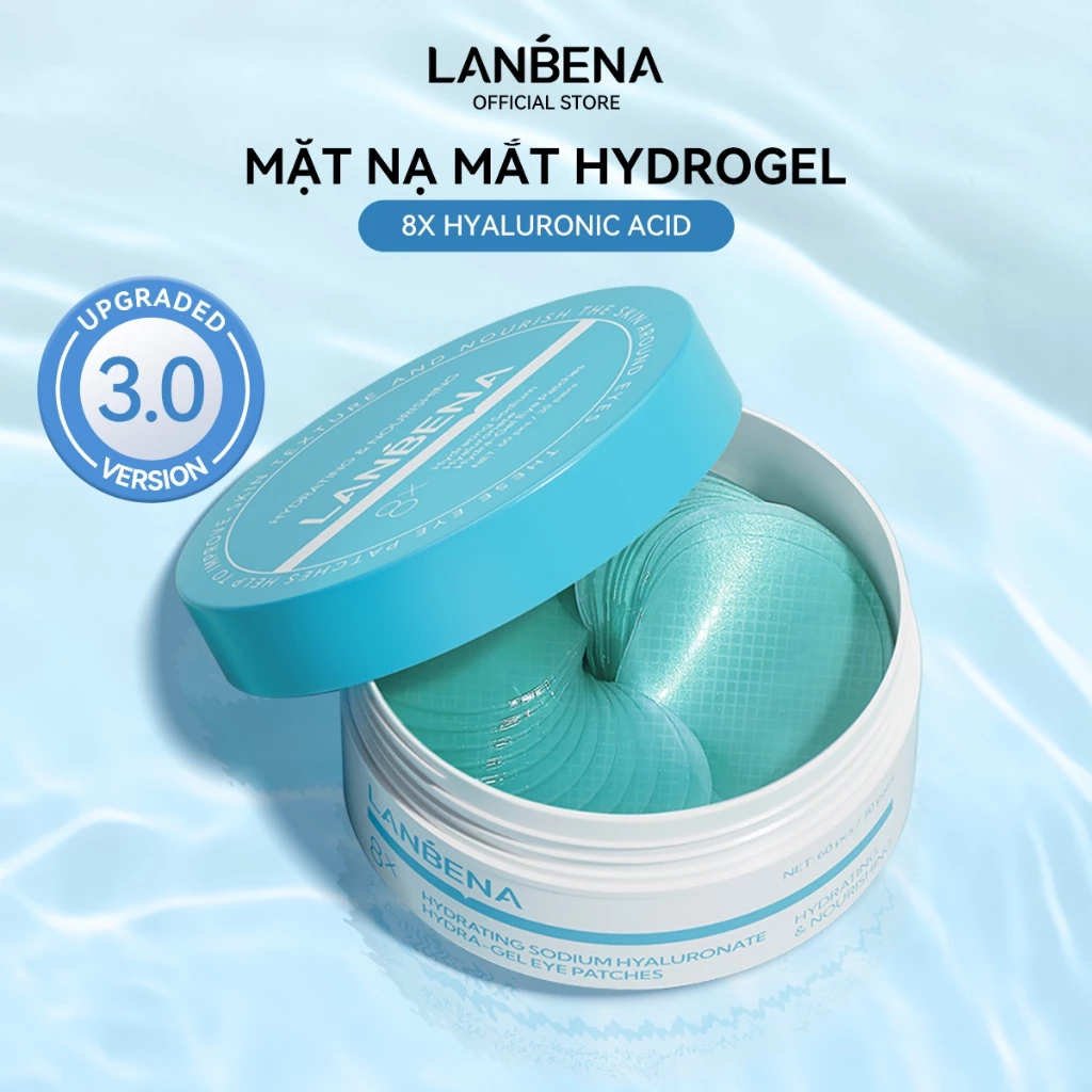 LANBENAMẶT NẠ MẮT  HA 8X (Hộp/60 miếng) - CUNG CẤP ĐỘ ẨM SÂU, GIẢM NẾP NHĂN MẮT Skincare