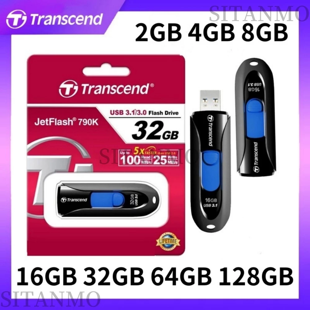 Transcend JetFlash 790K USB Pendrive 2GB 4GB 8GB 16GB 32GB 64GB 128GB USB Flash Drive