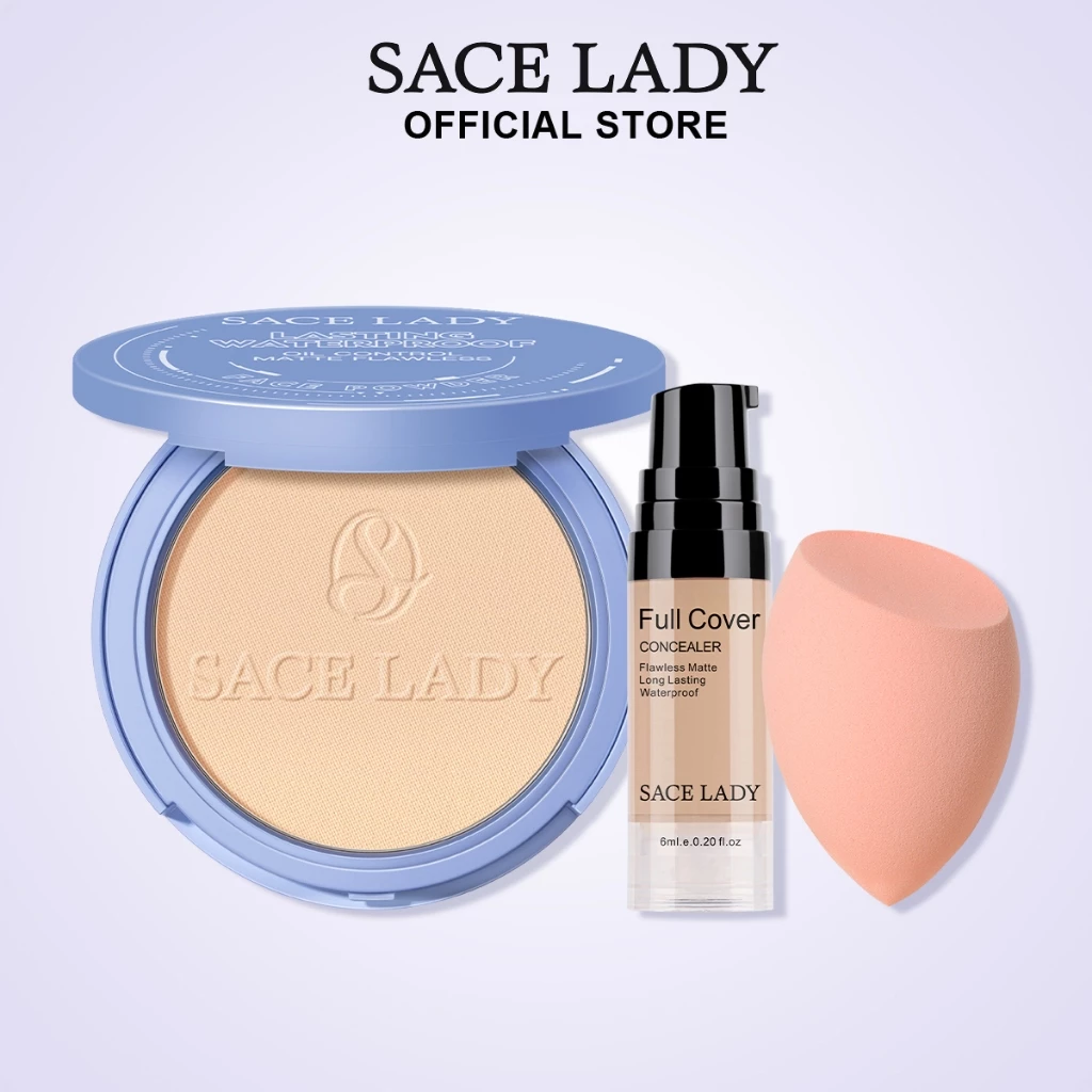 SACE LADY Bộ 3 Món Mỹ Phẩm Trang Diểm Dùng Hàng Ngày Không Thấm Nước Cao Cấp