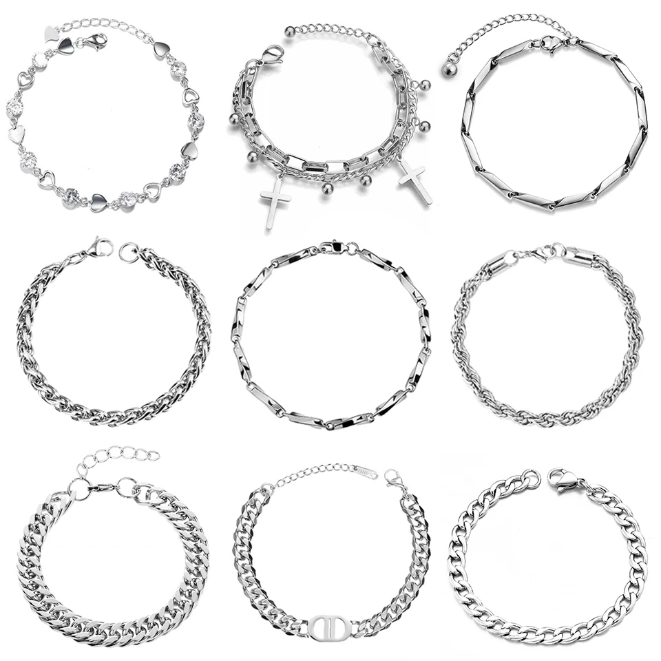 mùa hè Vòng tay MAYEBE LAVEND mạ bạc phong cách Hàn Quốc đơn giản thời trang nhiều mẫu tùy chọn