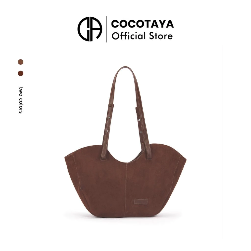 (COCOTAYA) Phong cách mới Retro Dung tích lớn Túi đeo nách một vai Thời trang đi lại Tay cao cấp