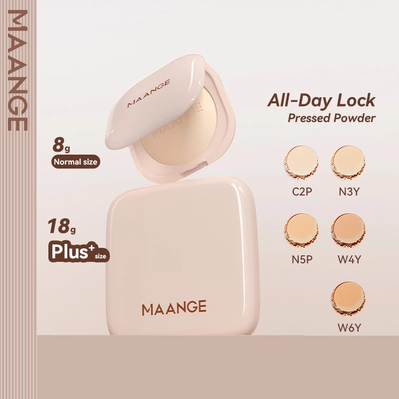 Phấn Phủ Dạng Nén MAANGE Kiềm Dầu Chống Nước Lì Mờ 18g