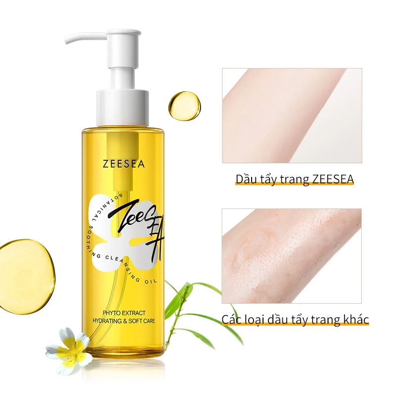 Dầu tẩy trang ZEESEA công thức thực vật nguyên chất, làm sạch và tẩy trang hai trong một 150ml