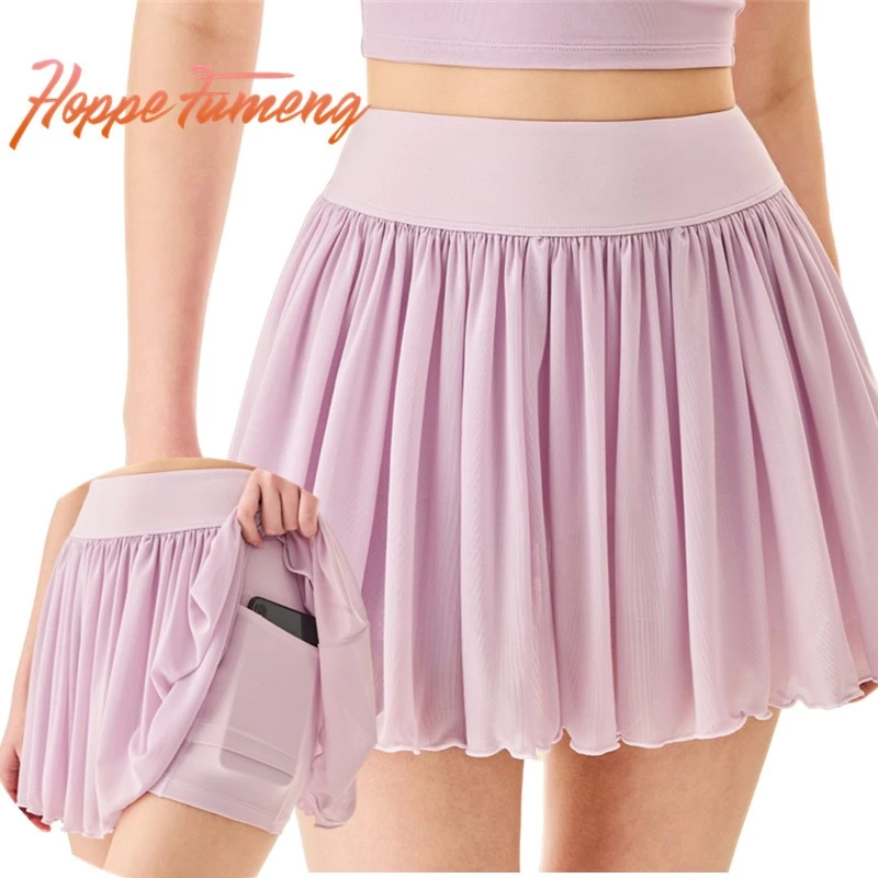 Váy thời trang eo cao Hoppe Fumeng kèm quầnshort