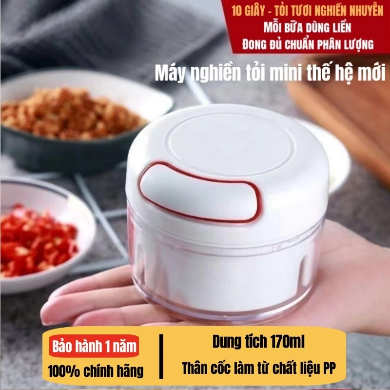 Máy Giã Tỏi Cầm Tay | Dụng Cụ Ép Tỏi Thủ Công | Không Dây Điện | Siêu Bền & Dễ Vệ Sinh
