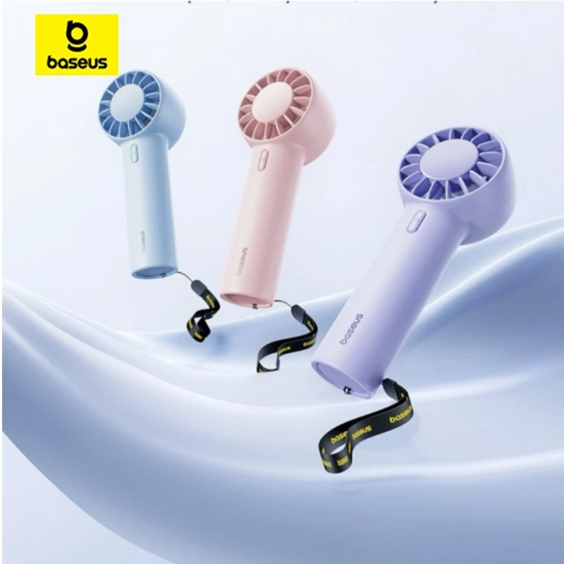 Quạt cầm tay mini siêu nhẹ Baseus GoTrip DT1 4 M/S Tốc độ gió mạnh & Tối đa 10000 vòng/phút 39dB Hoạt động êm ái