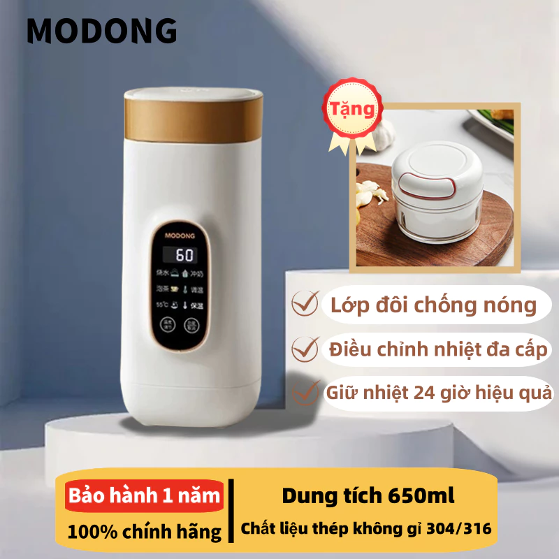 (Bảng điều khiển Việt Nam + hướng dẫn sử dụng) Ấm đun nước điện mini 650ml ấm đun nước điện du lịch cốc nước điện máy nóng để sưởi ấm bản đồ du lịch mini