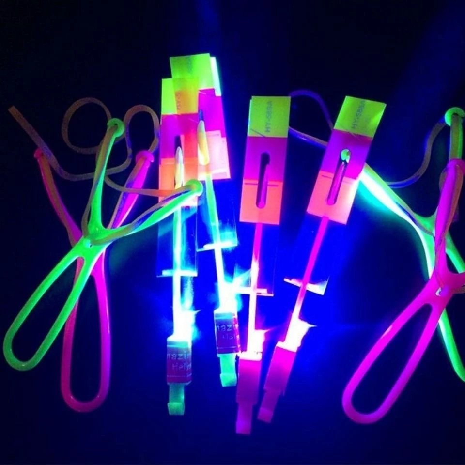 Dạ Quang Bay Mũi Tên Slingshot Đồ Chơi Nhấp Nháy Ngoài Trời Dạ Quang Đồ Chơi Influencer Bán Chạy