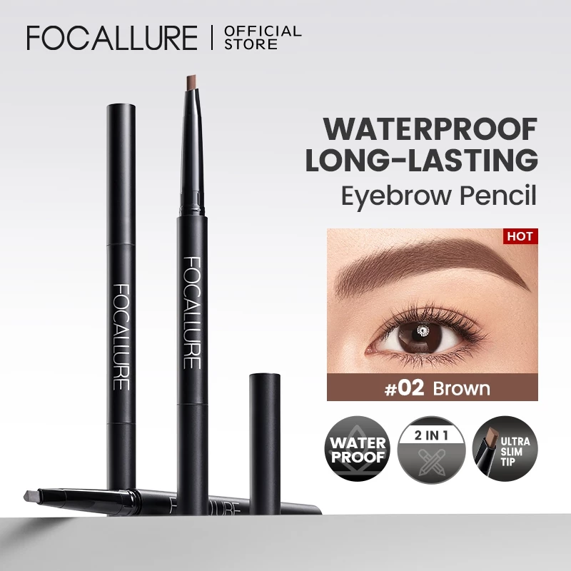 Bút kẻ lông mày FOCALLURE chống thấm nước với 3 màu sắc lựa chọn 1g