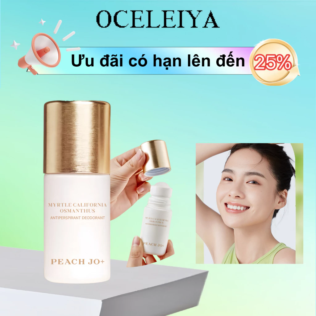 OCELEIYA Lăn Khử Mùi  | Giảm Mồ Hôi & Khử Mùi Nách Tối Ưu Suốt 12H | Hương Thơm Dễ Chịu – Không Gây Rát – Dùng Mỗi Ngày & Khi Tập Luyện | Xịt Khử Mùi Cơ Thể Cho Nam & Nữ ref loan  body  cream white conc