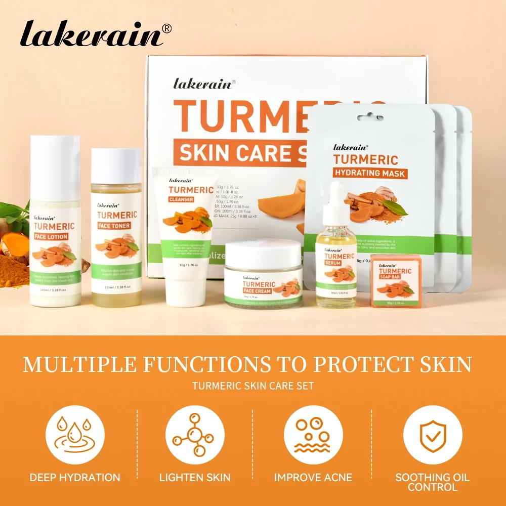 Chăm sóc da nghệ Lakerain Làm sáng da, làm dịu da mặt nhạy cảm / Làm sạch sâu / Làm mới & rạng rỡ / Dưỡng ẩm / Kiểm soát dầu và sửa chữa rào cản
