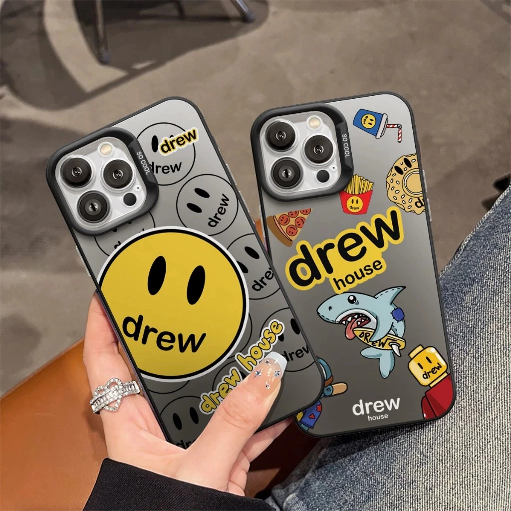 Ốp Lưng iPhone Smiley Face  Drew Shark IMD Cứng Nhám Siêu Chống Sốc Bảo Vệ Camera iPhone 6/6s/6plus/7/8/plus/x/xs/11/12/13/14/15/pro/max/plus/promax-SN