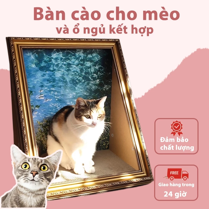 Ban cào mèo, Tổ mèo, Nhà thú cưng Đồ dùng cho thú cưng, bàn cào móng cho mèo, Tổ mèo và bàn cào mèo 2 trong 1