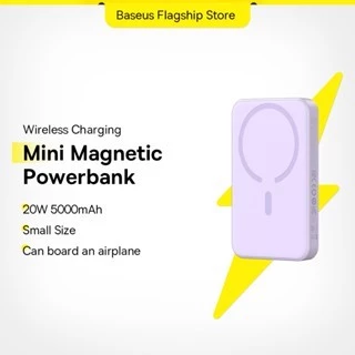 【Pin Sạc Dự Phòng Có Thể Đặt Hàng】Baseus Mini Từ Tính Không Dây Sạc Nhanh 5000mAh Sạc Tự Động Đánh Thức Cho Điện Thoại 15 14 13 12 Pro Max