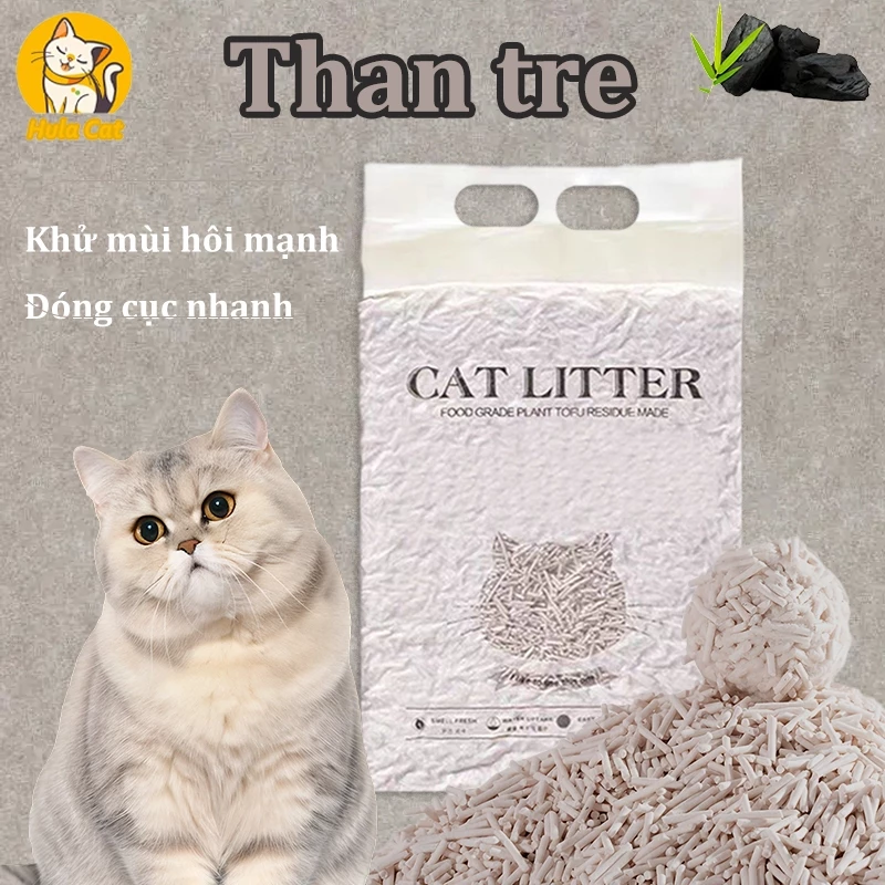 Cát mèo đậu nành, thấm hút nhanh + khử mùi hôi cực mạnh!, an trong nước an toàn cho sức khoẻ mèo.