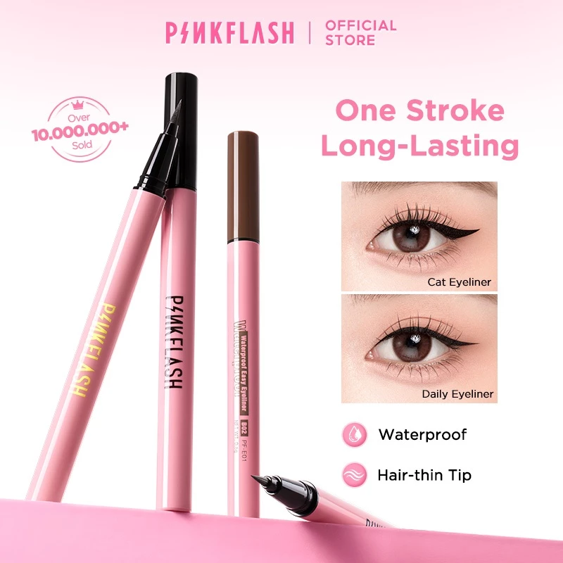 Bút kẻ mắt PINKFLASH chống thấm nước lâu phai lên màu chuẩn 0.8g