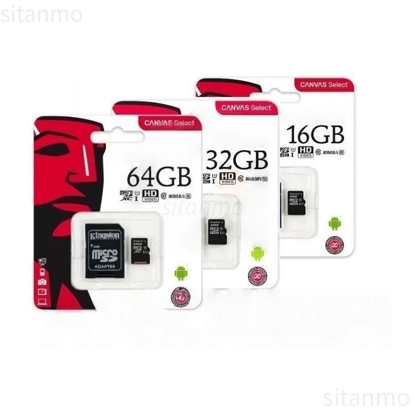 Thẻ Nhớ Kingston 8GB 16GB Thẻ TF 32GB 64GB 128GB 256GB Thẻ SD Gửi Làm Quà Tặng