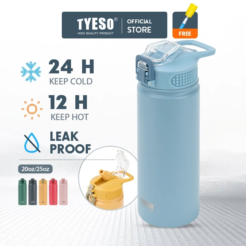 TYESO® Bình Giữ Nhiệt Inox Ly giữ nhiệt cốc giữ nhiệt Bình thể thao có vòi hút TS-8771C/8770C