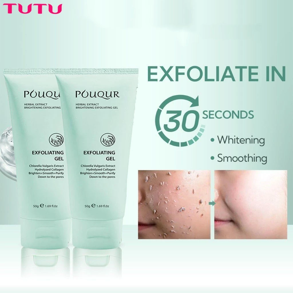 【Mua 1 Tặng 1】Gel tẩy tế bào chết thảo dược Làm sạch miệng kín Lỗ chân lông Gel làm sáng da nhẹ và không gây kích ứng 50g
