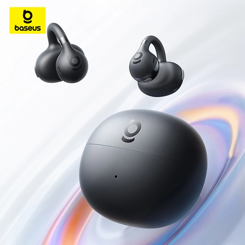 Tai nghe không dây thực sự mở tai Baseus Bass BC1 (Loại kẹp) 4 Mic Al Clear Calls Bluetooth 6.0 Thời gian pin dài