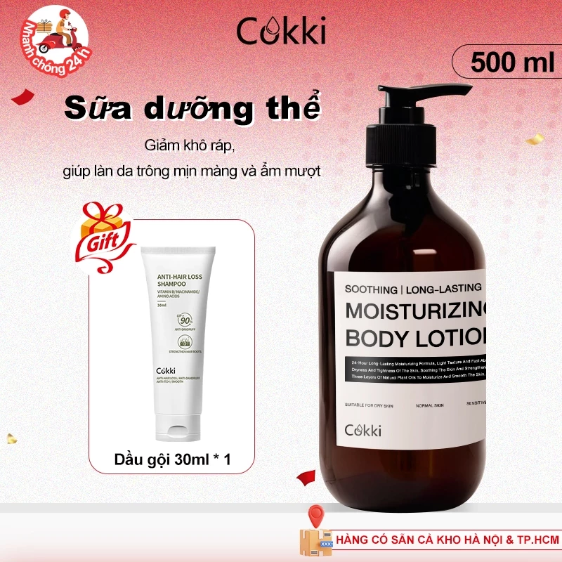 Kem Dưỡng Ẩm Body 72H Công Nghệ 500ml - CẤP ẨM VƯỢT TRỘI, Phục Hồi Da Khô & Mẫn Cảm Chuyên Sâu - Chiết Xuất Thiên Nhiên, Dịu Nhẹ Tối Đa