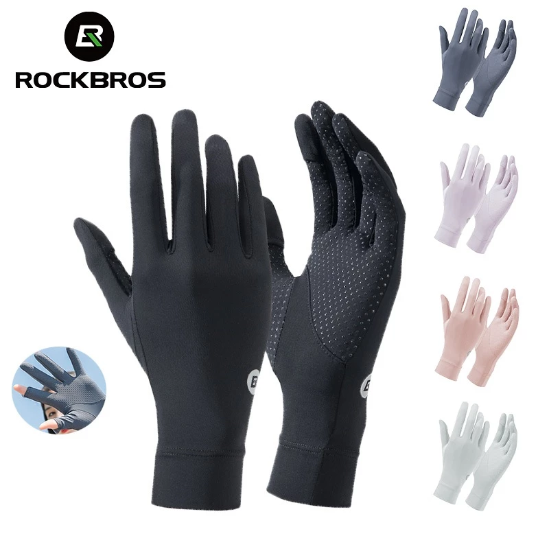 Găng Tay Thể Thao ROCKBROS Chống Trượt, Chống Tia UV Cho Người Đi Xe Đạp