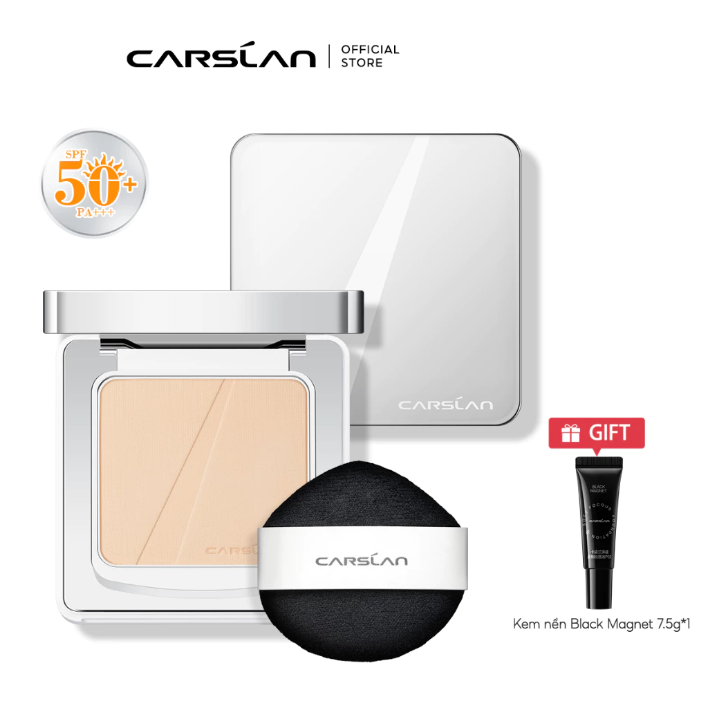 Phấn nén White Magnet Carslan  Chống nắng lâu dài 12H SPF50 + PA + + + 9g