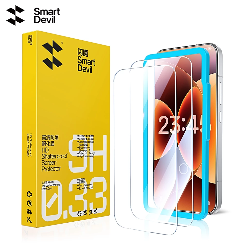 Kính cường lực SmartDevil 2.5D cho Xiaomi 17 / 17Pro / 17Promax / 17Ultra / 17Max Blu-ray HD Mở khóa siêu âm chống cháy nổ