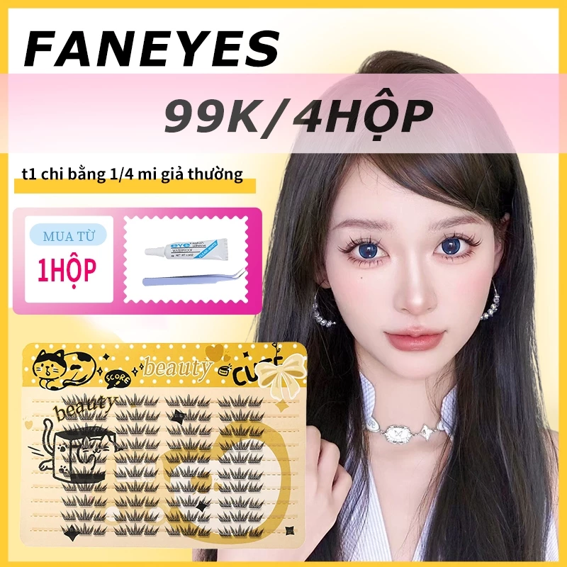 FANEYES Nước mắt xanh Lông mi giả Sách lông mi Xả lớn Lông mi giả Hàn Quốc tự nhiên