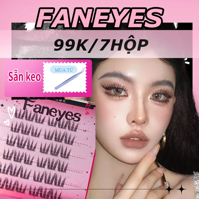 Không cần sử dụng keo-Sweet Cool Hair Fluency Lông mi dưới!Rễ trong suốt Thân mỏng trong suốt Phong cách tự nhiên Mô phỏng Phong cách mẹ