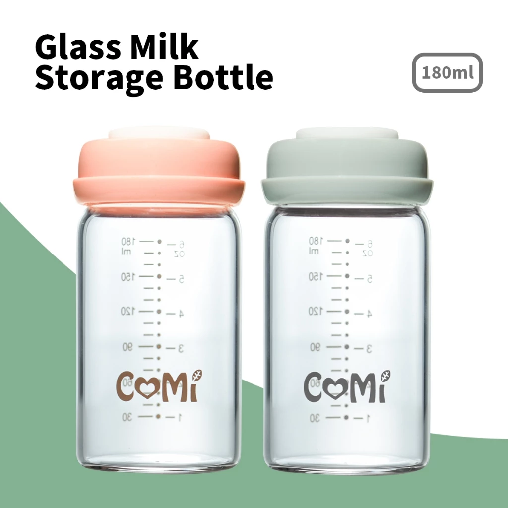 Bình trữ sữa thủy tinh trẻ em COMI 180ml 240ml - An toàn và đáng tin cậy để bảo quản sữa mẹ Nâng cấp dày hơn CAM KẾT CHÍNH HÃNG