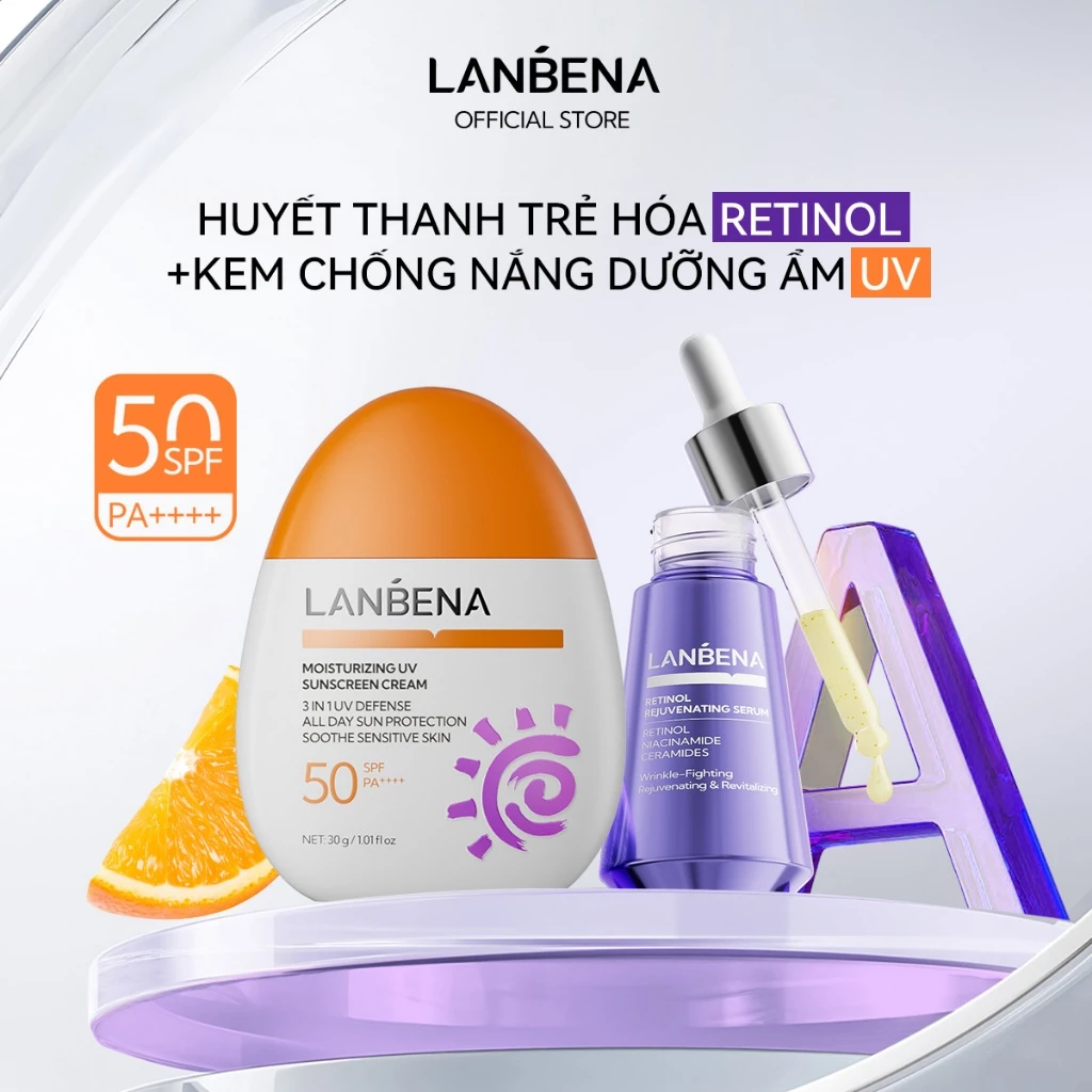 LANBENA  MẶT NẠ MẮT RETINOL & 4X VITAMIN C (combo) - Loại Bỏ Quầng Thâm, Hỗ Trợ Trẻ Hóa, Giảm Nhăn – ĐỘT PHÁ CHO ĐÔI MẮT HOÀN HẢO Skincare