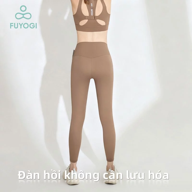 FUYOGI Quần Tập Yoga Nữ Eo Cao Nâng Mông, Thoáng Khí, Độ Đàn Hồi Tốt - Phù Hợp Cho Pilates Và Thể Dục